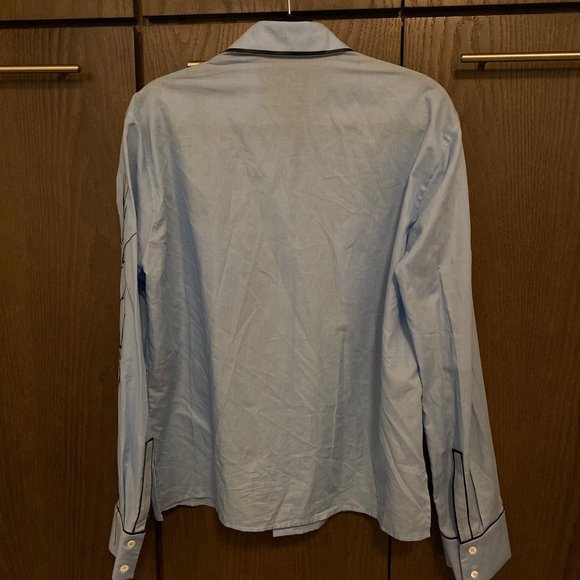 Haider Ackermann Pale Blue Western Shirt - Picture 2 of 5